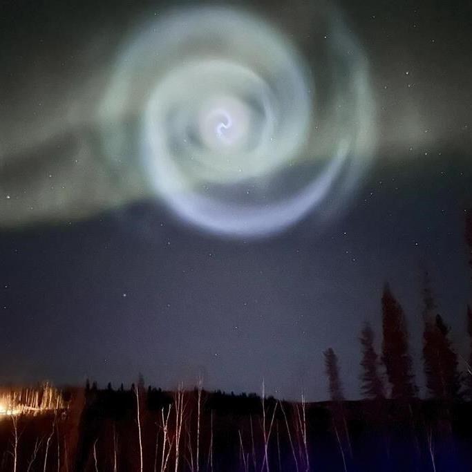 Rocket science: Alaska sky spiral caused by SpaceX fuel dump